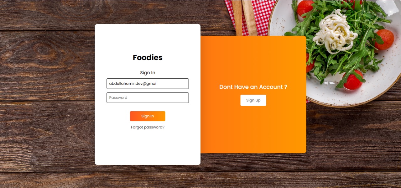 Screenshot: Foodie – Food Delivery Web App